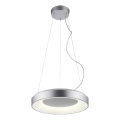 JUST LIGHT. 17075-21 - LED ljusreglerad ljuskrona på textilsladd KETO ANIKA LED/26,5W/230V 2700-5000K + fjärrkontroll