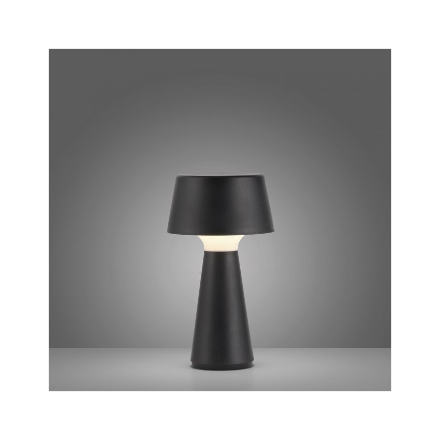 JUST LIGHT. 19260-18 - LED Dimbart touch-utomhuslampa ABERA LED/3W/3,7V 2000 mAh USB IP54 svart