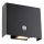 JUST LIGHT. 19471-18 - LED Utomhus vägglampa med sensor AMIN 2xLED/1,25W/3,7V 4400mAh IP44 svart