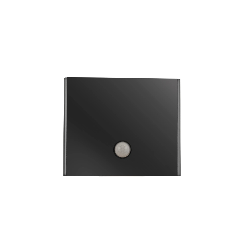 JUST LIGHT. 19471-18 - LED Utomhus vägglampa med sensor AMIN 2xLED/1,25W/3,7V 4400mAh IP44 svart