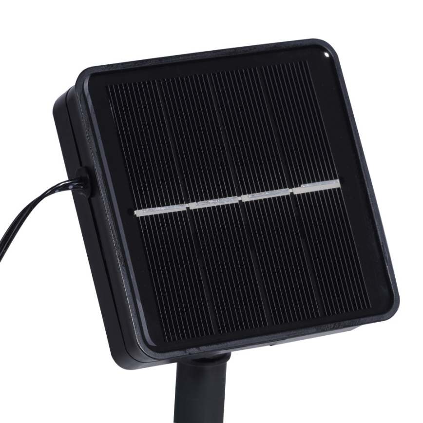 JUST LIGHT. 19971-18 - RGB-LED solcellsdriven remsa TEANIA LED/3,7 V 5 m 1200 mAh IP44 svart