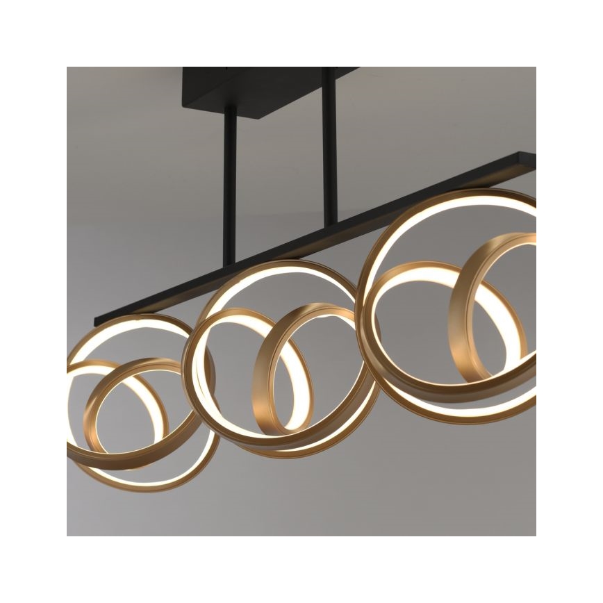 JUST LIGHT. 6245-18 - Dimbar LED ytmonterad ljuskrona LOOP 3xLED/11W/230V 2700-5000K + fjärrkontroll