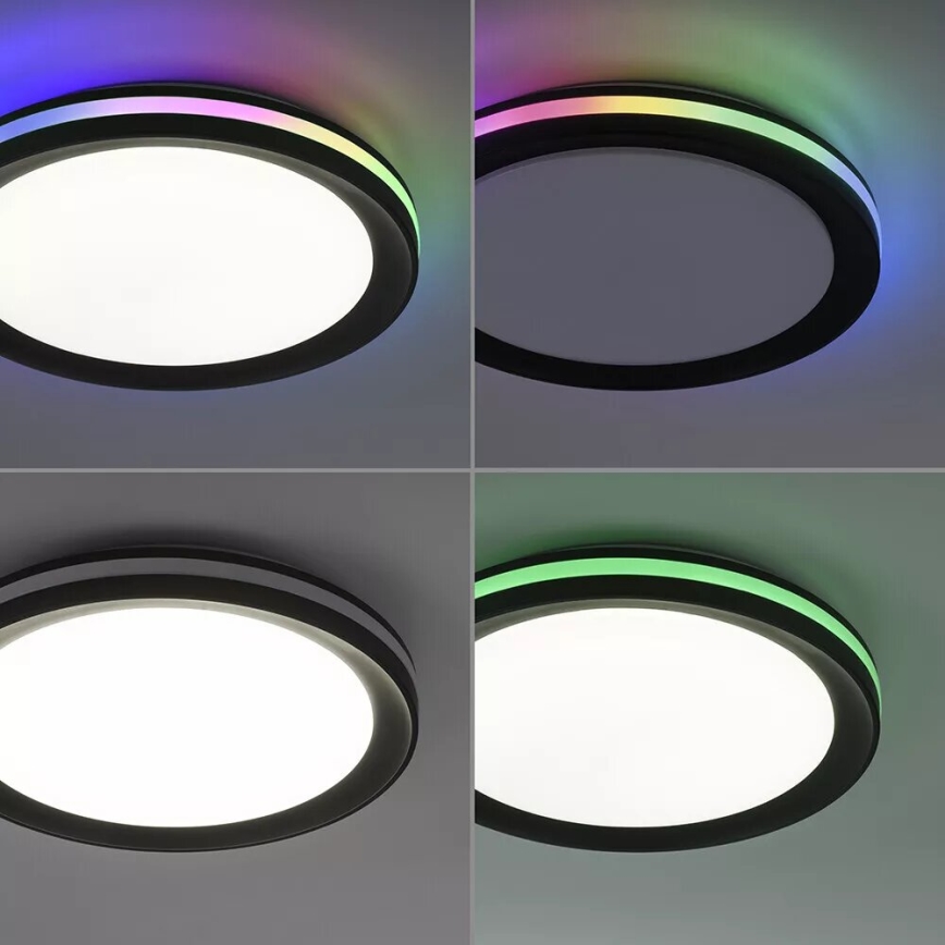 JUST LIGHT. 7509018 - LED RGBW Dimbart takarmatur GANGES LED/24W/230V 2700-5000K + fjärrkontroll