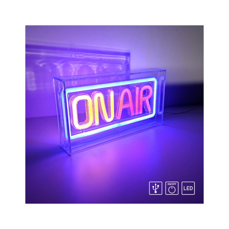 JUST LIGHT. 85013-70 - LED Neon bord dekoration NEON LED/4W/5V On Air