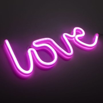 JUST LIGHT. 85021-87 - LED Neon väggdekoration NEON LED/6,5W/5V Love