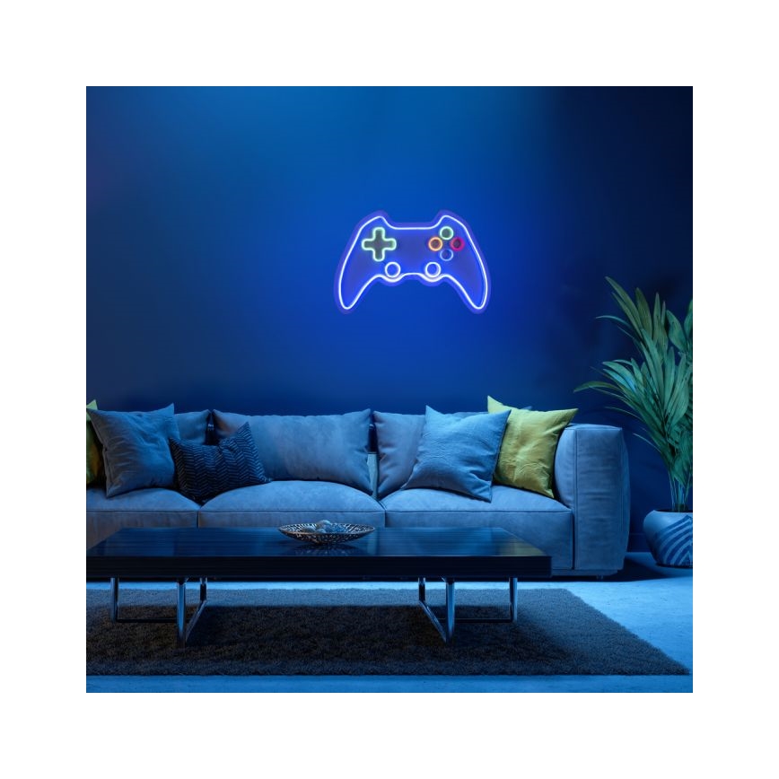 JUST LIGHT. 85022-70 - LED-neonväggdekoration NEON LED/6,5W/5V för gamers