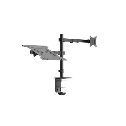 Justerbar bildskärm och laptophållare LEVANO svart