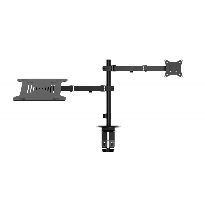 Justerbar bildskärm och laptophållare LEVANO svart