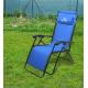 Justerbar campingstol blå