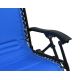 Justerbar campingstol blå