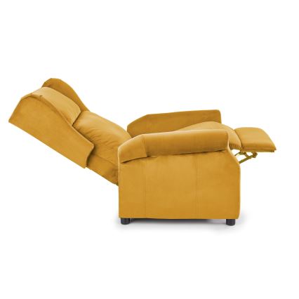 Justerbar fåtölj RELAXA gul