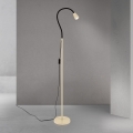 Justerbar golvlampa DOTTY 1xGU10/10W/230V beige/svart