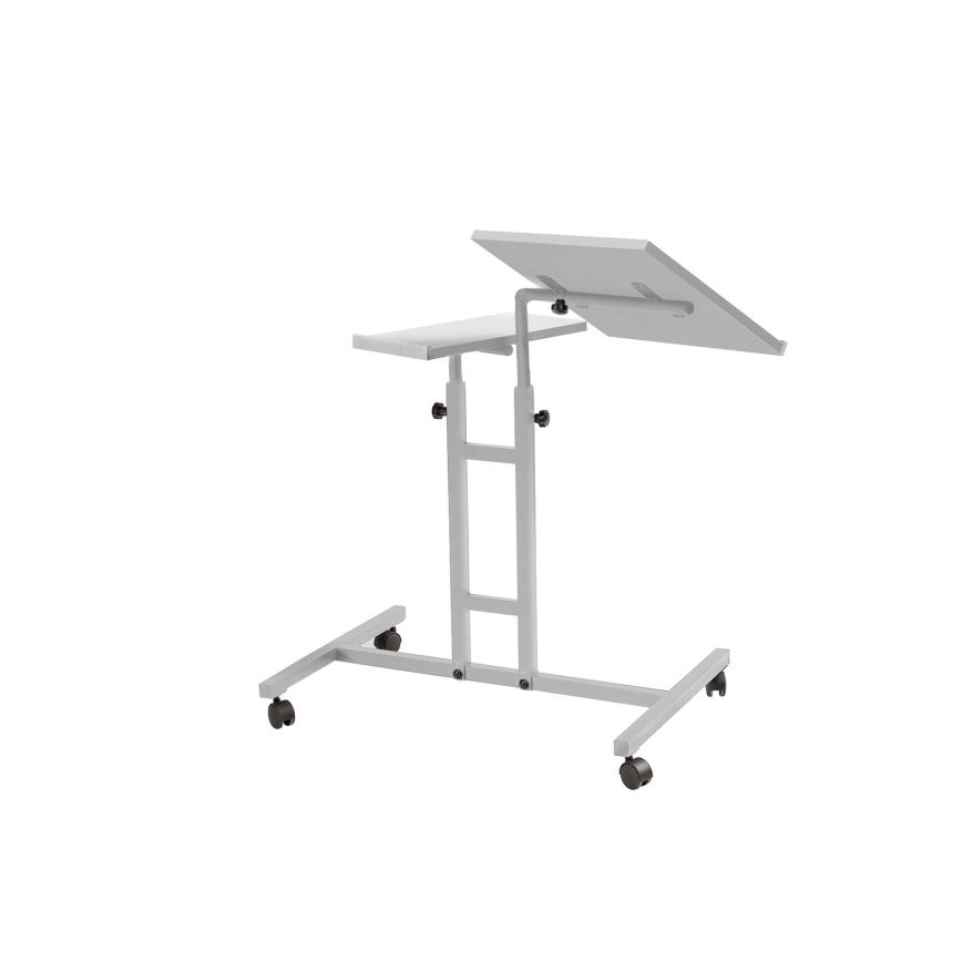 Justerbart bord GLEN 87x67 cm vit