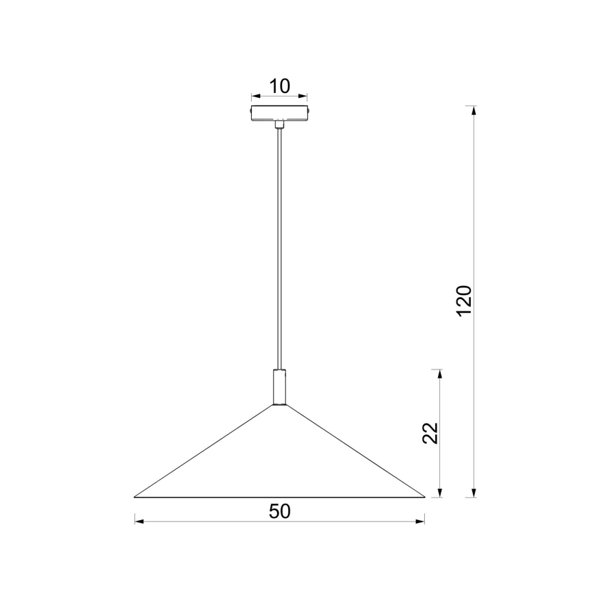 Kabelpendel ANEGA 1xGX53/15W/230V Ø 50 cm vinröd