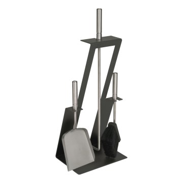 Kaminredskap 4 delar antracit