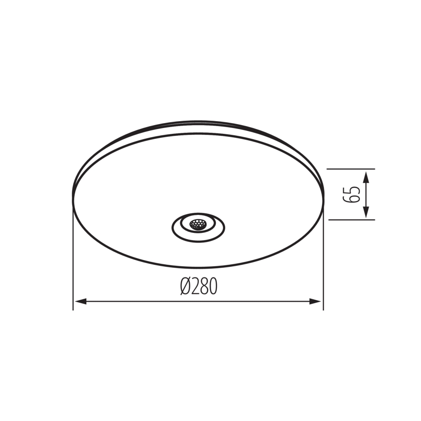 FOGLER LED takarmatur med rörelse- och skymningssensor, 12W/230V, Ø 28 cm