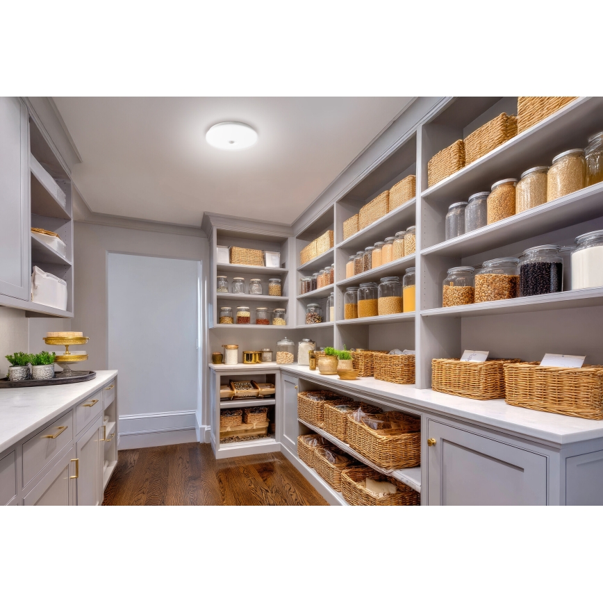 LED-taklampa med rörelse- och skymningssensor FOGLER LED/24W/230V diam. 38 cm