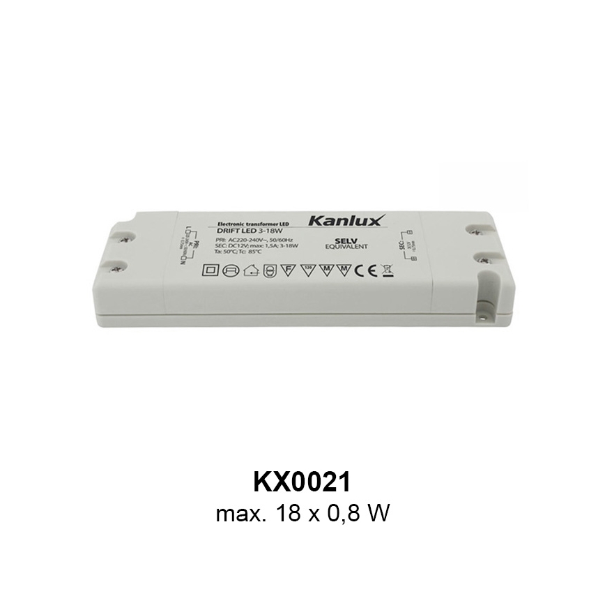 Kanlux 23100 - LED Nattlampa SOLA 1xLED/0,8W/12V