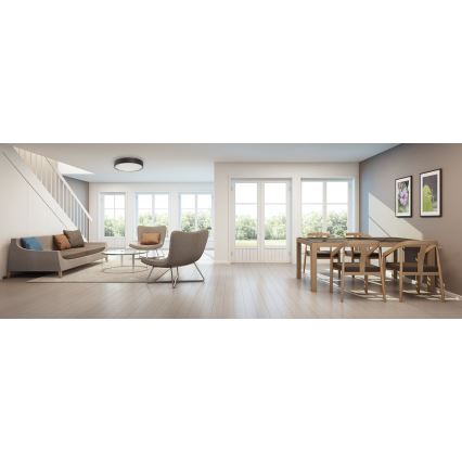 Taklampa JASMIN 3xE27/20W/230V tall ø 47,5 cm wenge