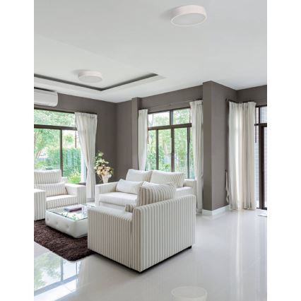 Taklampa i trä 2xE27/20W/230V tall ø 37,5 cm