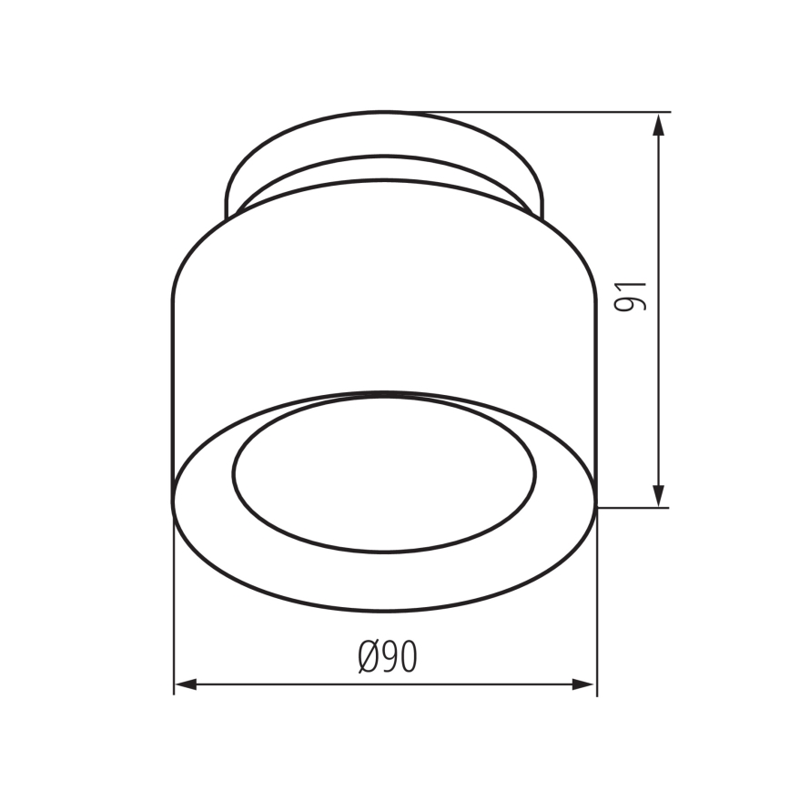 LED-spotlampa SONOR LED/6W/230V 3000/4000/5700K + LED/1,5W 2200K Ø 9 cm svart