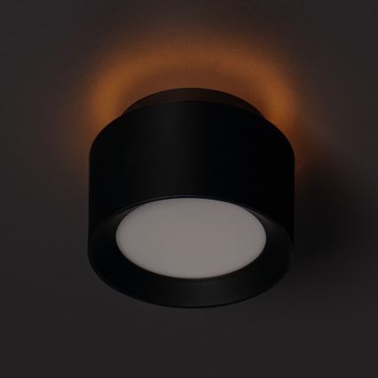 LED-spot SONOR LED/12W/230V 3000/4000/5700K + LED/1,5W 2200K Ø 14 cm svart