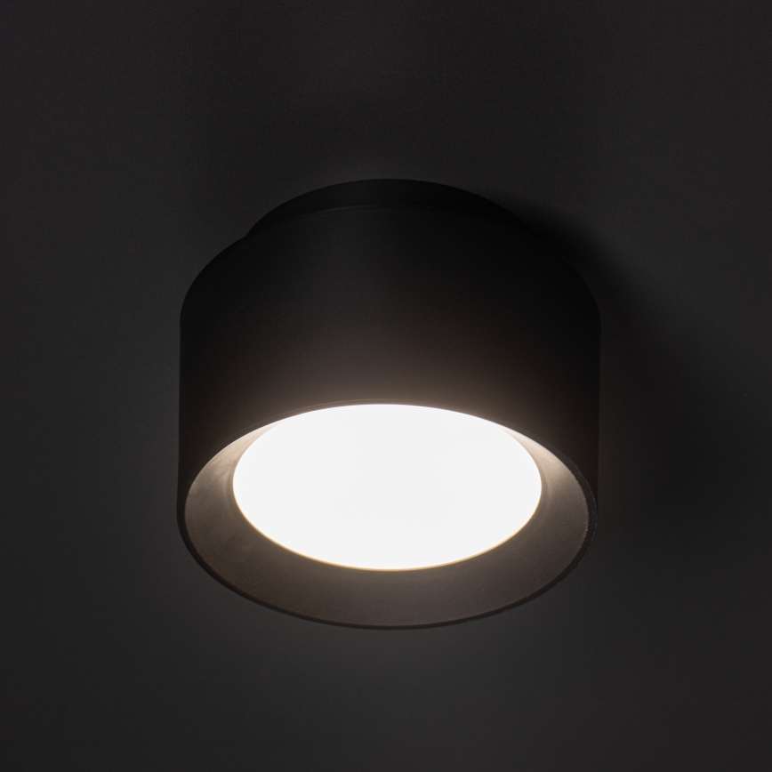 LED-spot SONOR LED/12W/230V 3000/4000/5700K + LED/1,5W 2200K Ø 14 cm svart