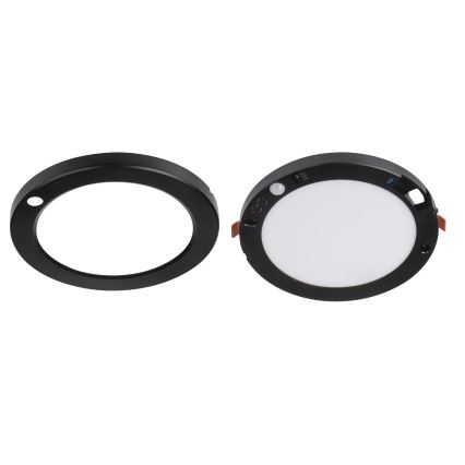 LED Tak- och infälld belysning med rörelsesensor 2-i-1 ERGA LED/17W/230V 3000/4000/6500K svart