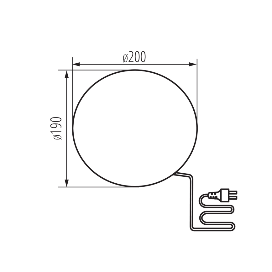 Utomhuslampa STONO 1x E27, 15 W, 230 V, Ø 20 cm, IP65