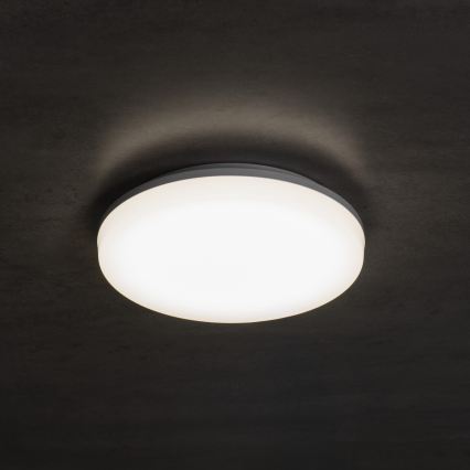 LED-taklampa med rörelse- och skymningssensor VARSO LED/22/30W/230V 3000/4000/6500K Ø 33 cm IP54