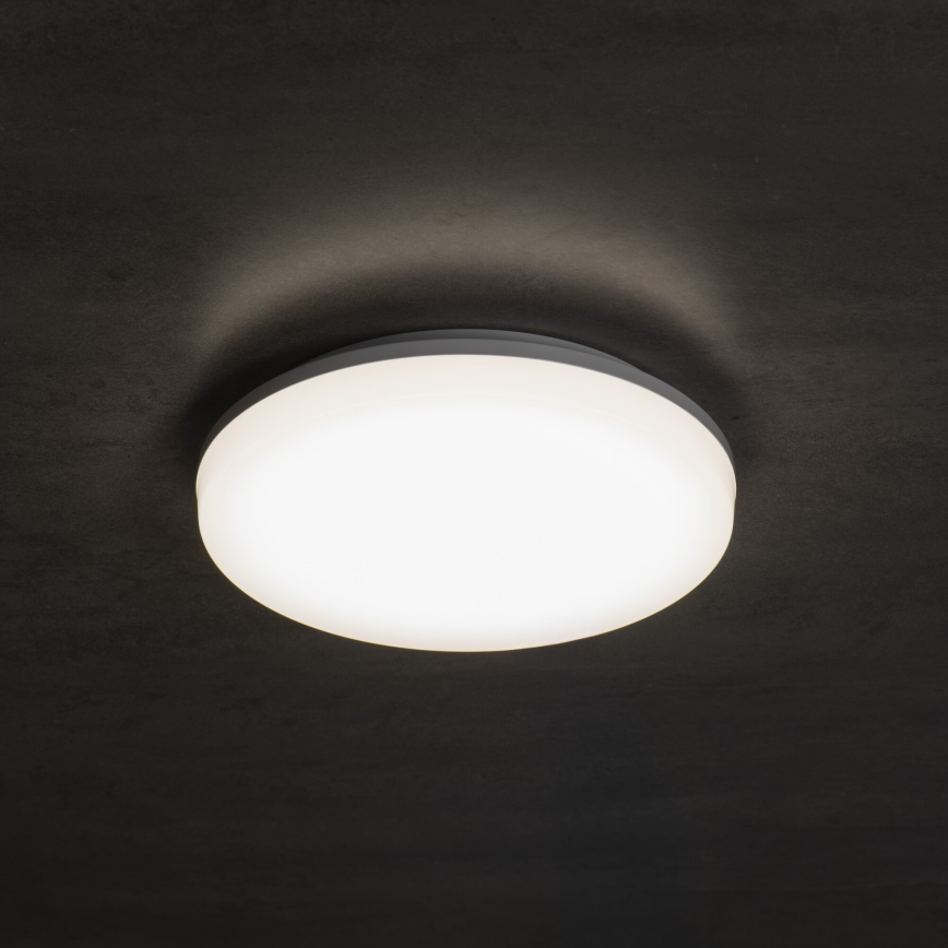 LED-taklampa med rörelse- och skymningssensor VARSO LED/22/30W/230V 3000/4000/6500K Ø 33 cm IP54