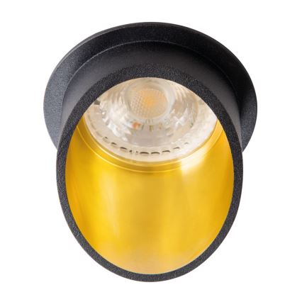 Infälld spotlight SPAG GU10/35W svart/guld