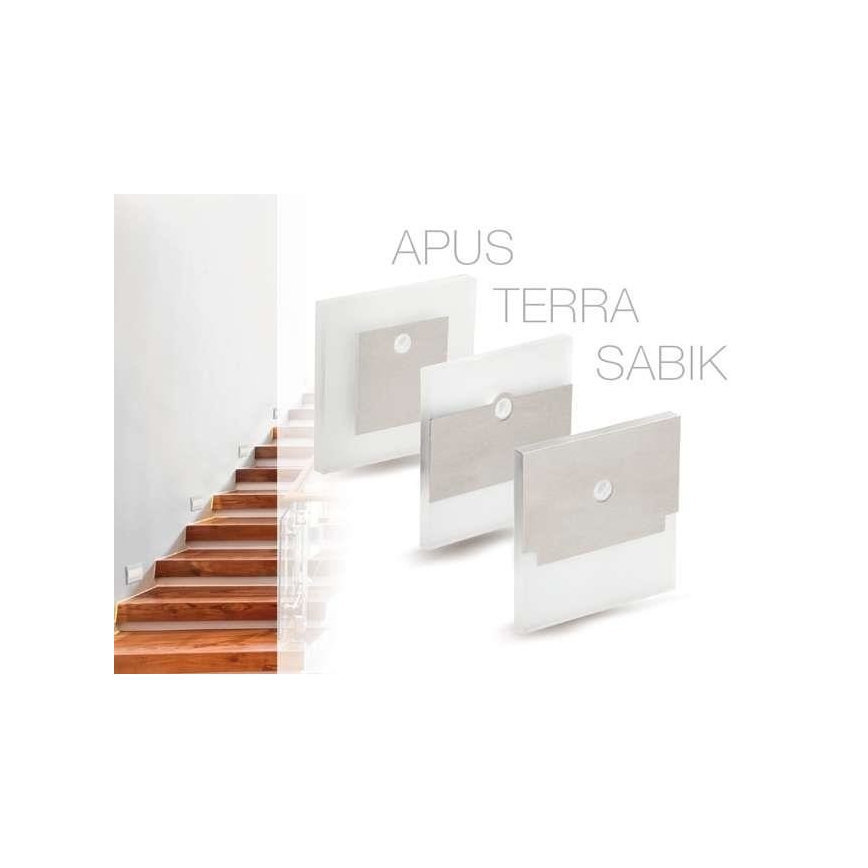 LED-trapparmatur med sensor LED/0,8W/12V 3000K