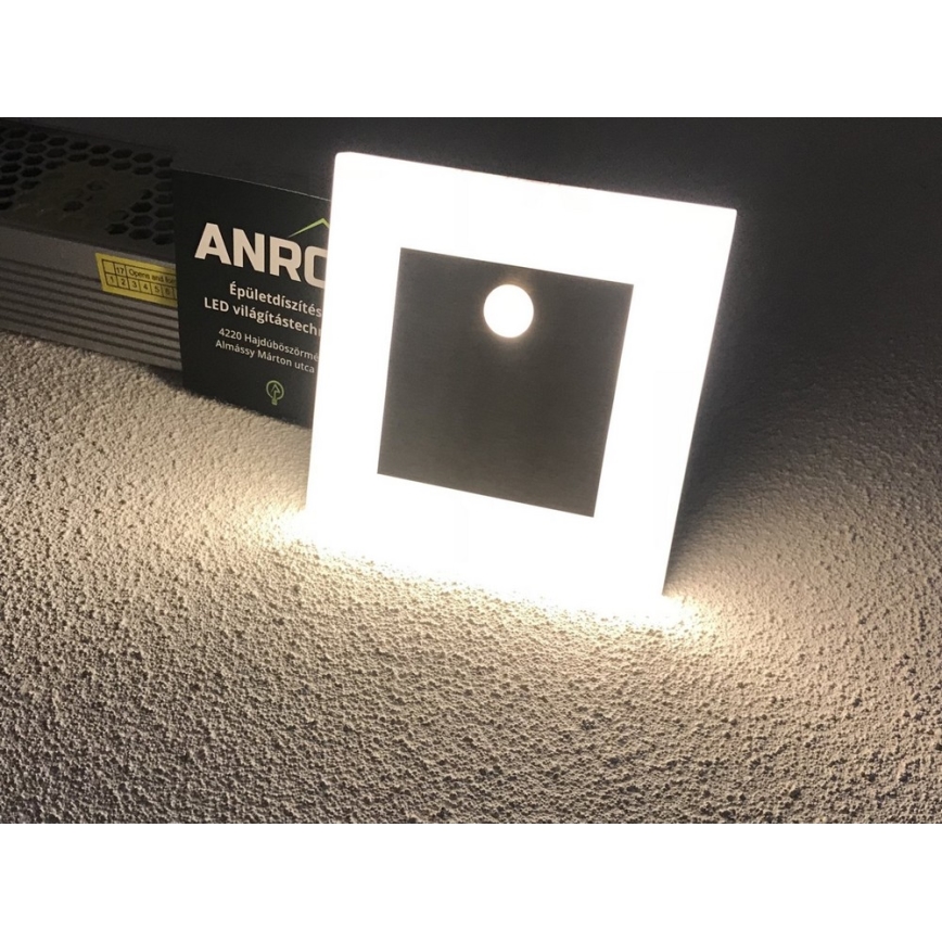 Kanlux 27370 - LED Trappljus APUS med sensor LED/0,8W/12V 3000K