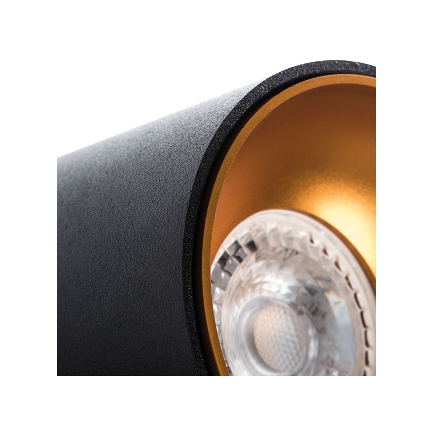 Spotlight RITI 1xGU10/10W/230V svart/guld