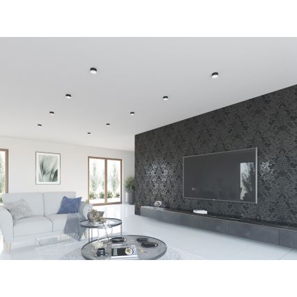 Infälld Belysning MINI RITI 1xGU10/25W/230V svart/vit