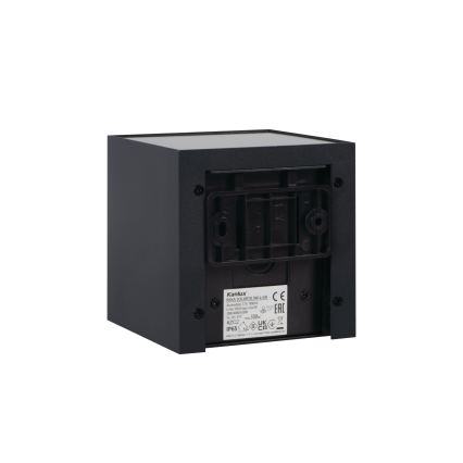 LED solcellsdriven vägglampa med inbyggd sensor REKA LED/3W/3,7V 1800 mAh 3000/4000/6500K IP65 svart