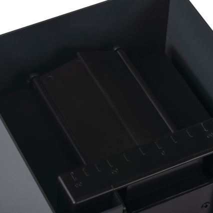 REKA solcellsdriven LED-vägglampa med sensor, 6W/3,7V 1800 mAh, 3000/4000/6500K, IP65, svart