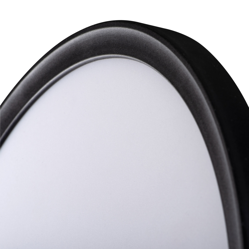 LED taklampa för badrum AZPO LED/11,8W/230V diameter 22,5 cm IP54 svart