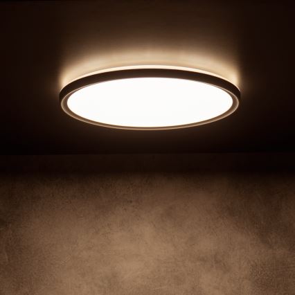LED-taklampa AZPO LED/11,8W/230V 3000/4000/6000K Ø 22,5 cm IP54 svart