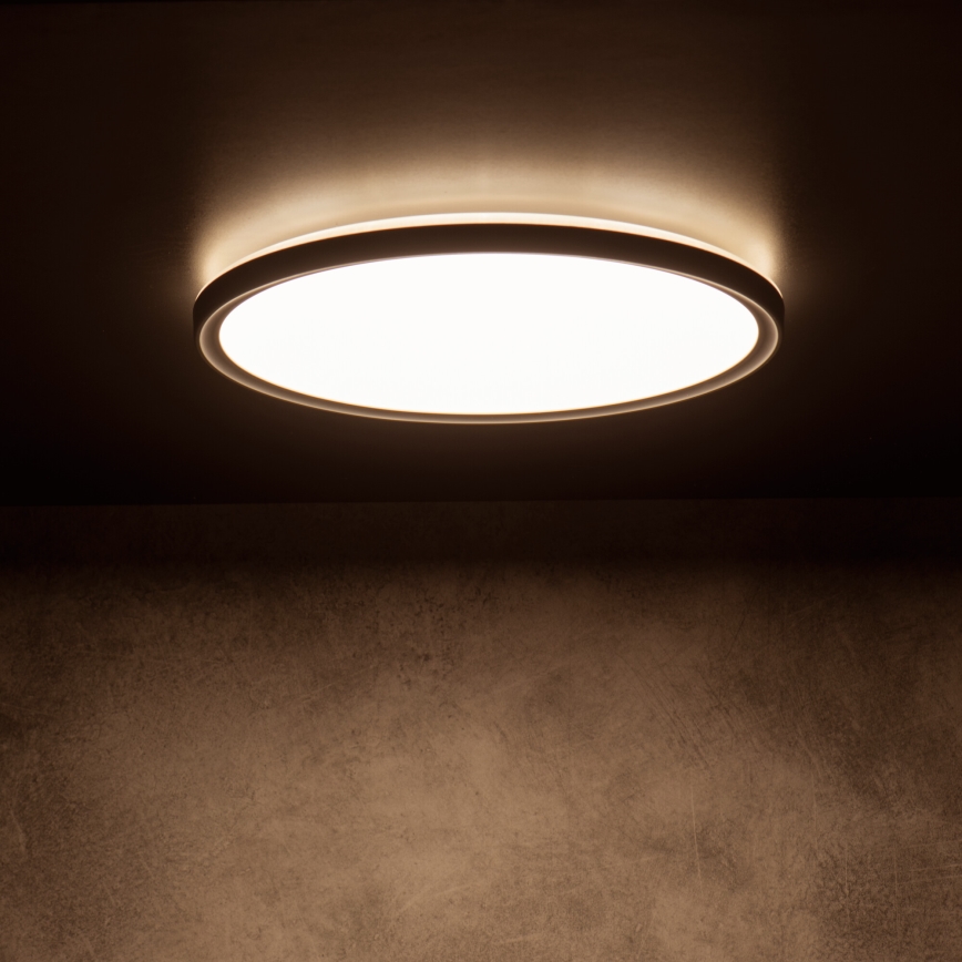 LED-taklampa AZPO LED/11,8W/230V 3000/4000/6000K Ø 22,5 cm IP54 svart