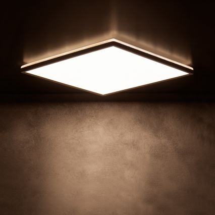 LED takarmatur AZPO LED/12,3W/230V 3000/4000/6000K 22,5x22,5 cm IP54 svart