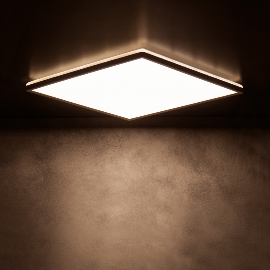 LED takarmatur AZPO LED/12,3W/230V 3000/4000/6000K 22,5x22,5 cm IP54 svart