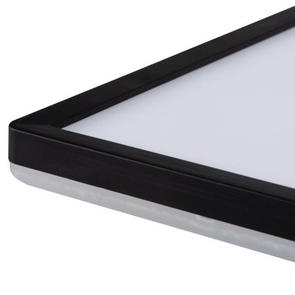 LED takarmatur AZPO LED/12,3W/230V 3000/4000/6000K 22,5x22,5 cm IP54 svart
