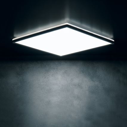 LED takarmatur AZPO LED/17,5W/230V 3000/4000/6000K 30x30 cm IP54 svart