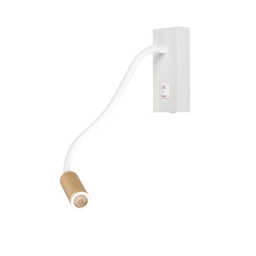 Flexibel LED-lampa TONIL LED/3,3W/230V vit/guld