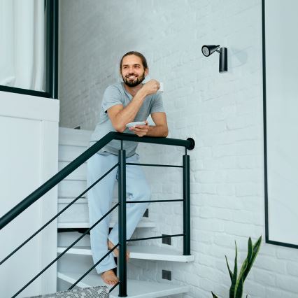 LED trapparmatur ERINUS LED/0,8W/12V 4000K svart