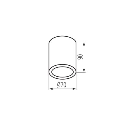Utomhusspotlampa AQILO 1xGU10/7W/230V IP65 antracit