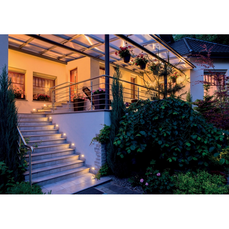 LED Inbygd lampa  GLASI LED/3W/230V 3000K IP44 vit