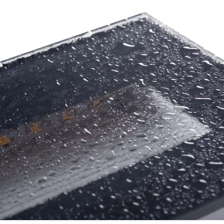 LED Inbygd lampa  GLASI LED/3W/230V 4000K IP44 antracit